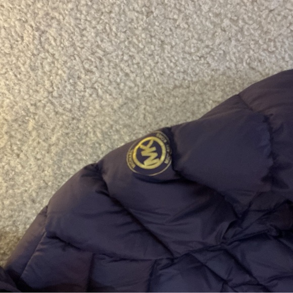 Michael Kors Dark Purple Puffer Coat - Picture 2 of 9